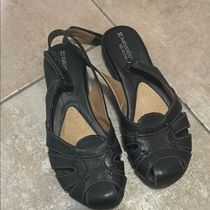 Naturalizer Black Closed Toe Sandals with Slingback
